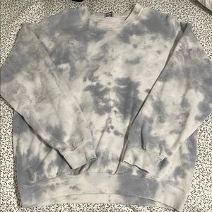 Gray Tie-Dye Sweatshirt